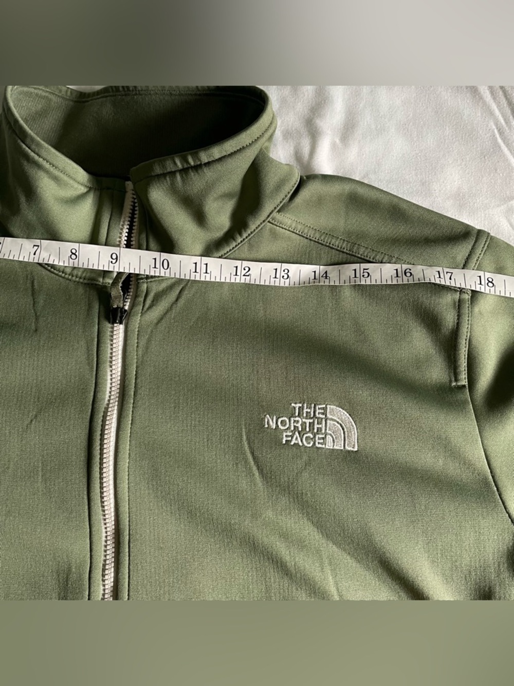 The North Face WindWall Green Soft Shell Lightweight Jacket Men’s Sz. Large - Picture 7 of 9